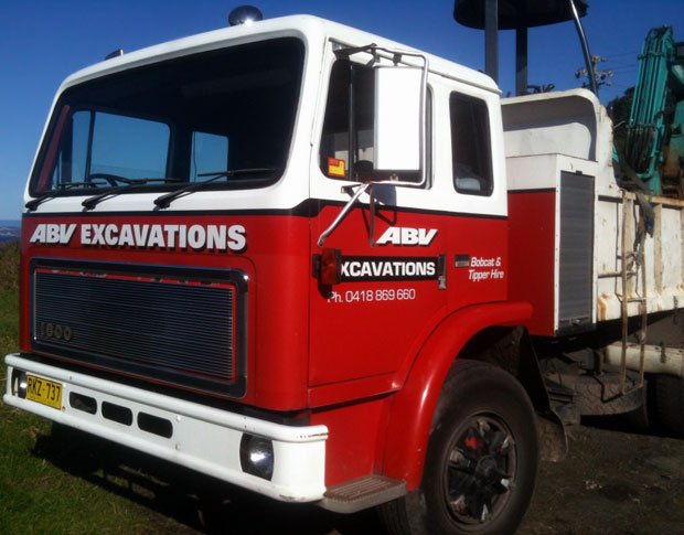 ABV Excavator hire tipper truck